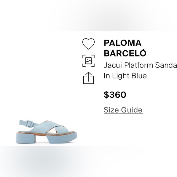 Free People x Paloma Barcelo Jacui Sandals Size 39 EU or 8 US NWT - Picture 3 of 16